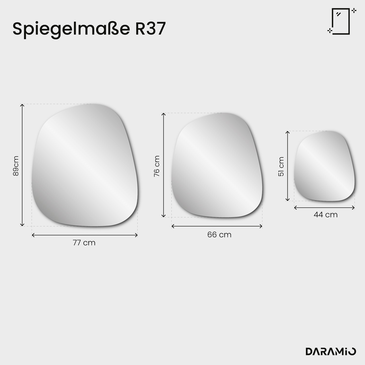 Bronzespiegel – Pure Collection R37 44x51 cm