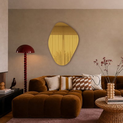 Spejl med gylden finish på spejlglasset – Pure Collection R42