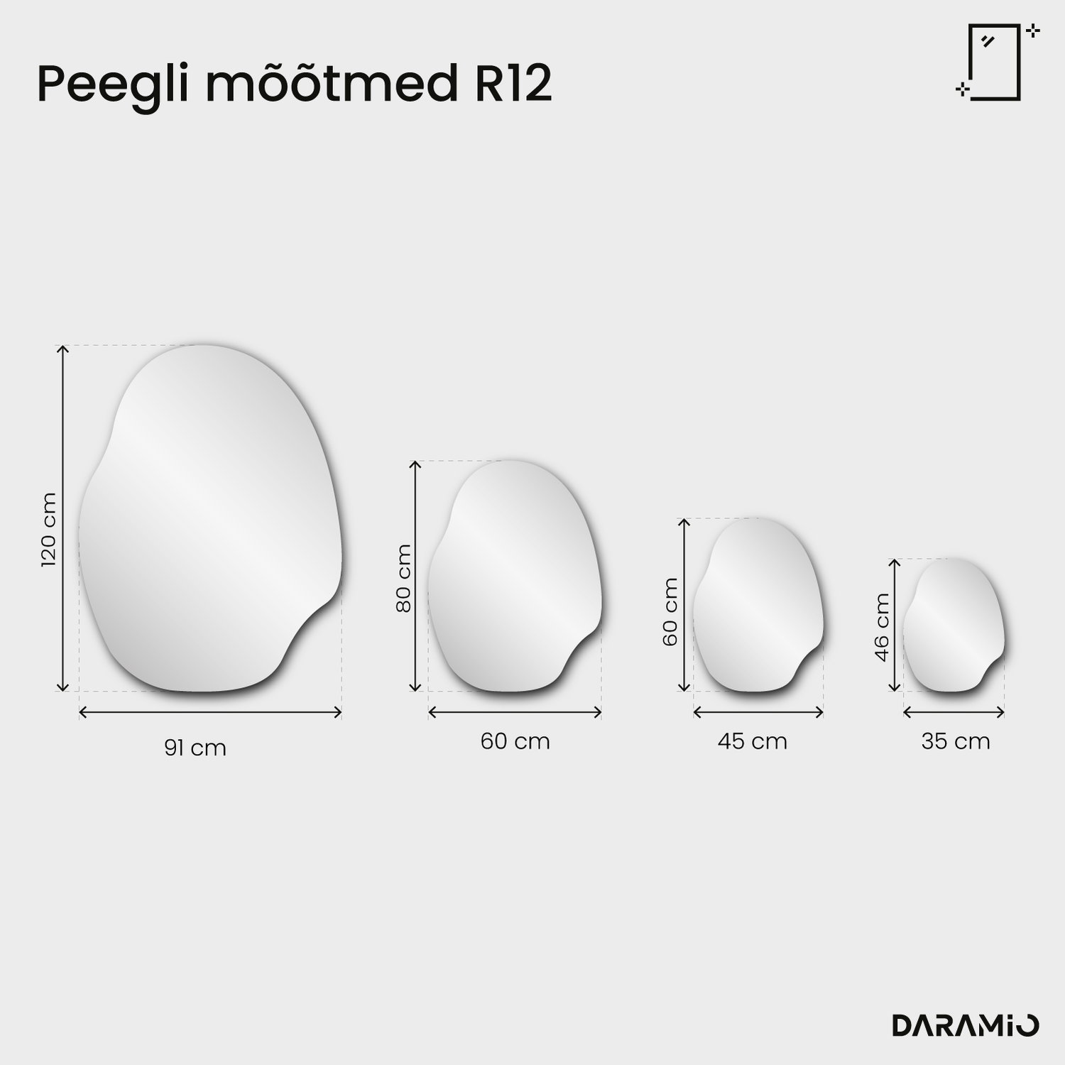 Peegel – Pure Collection R12 35x46 cm
