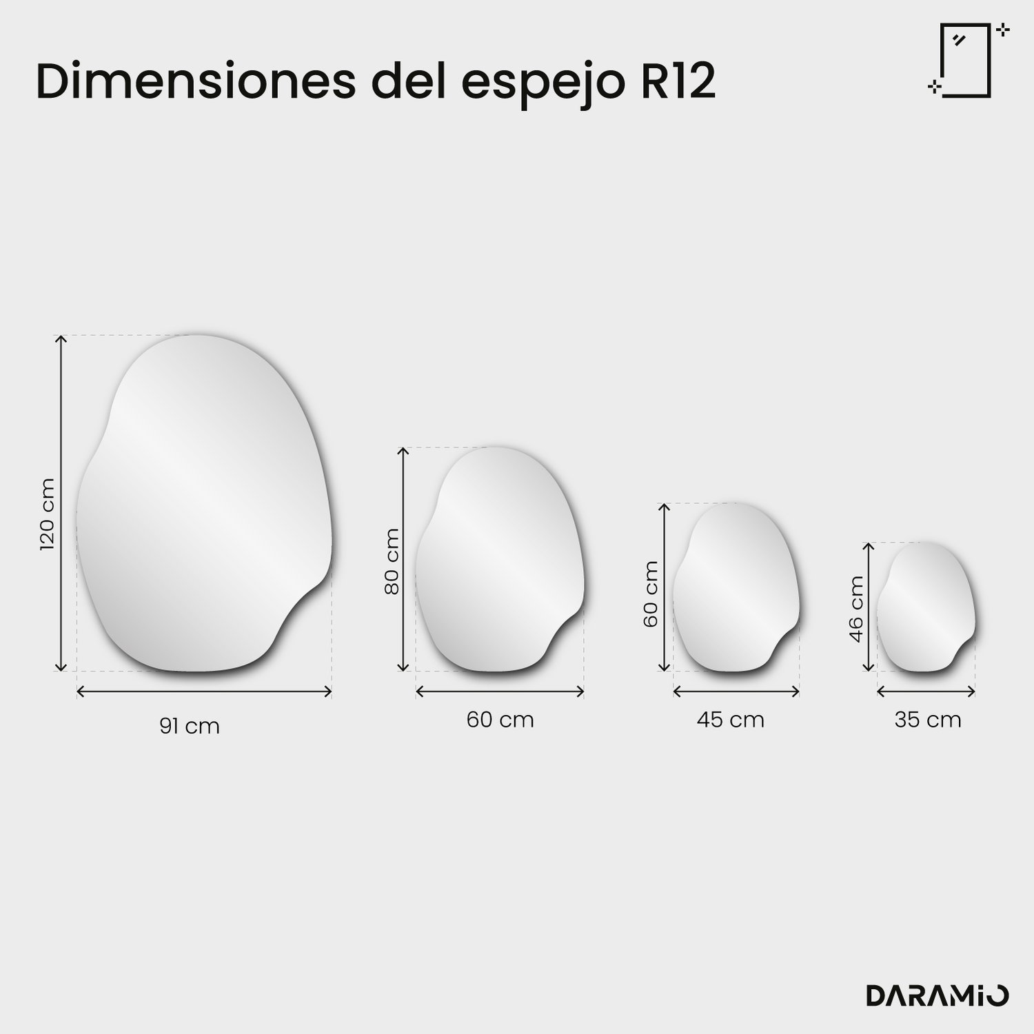 Espejo Pure R12 35x46 cm