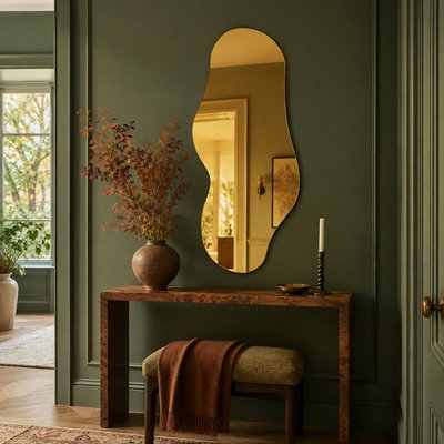 Miroir en verre teinté doré Pure R54