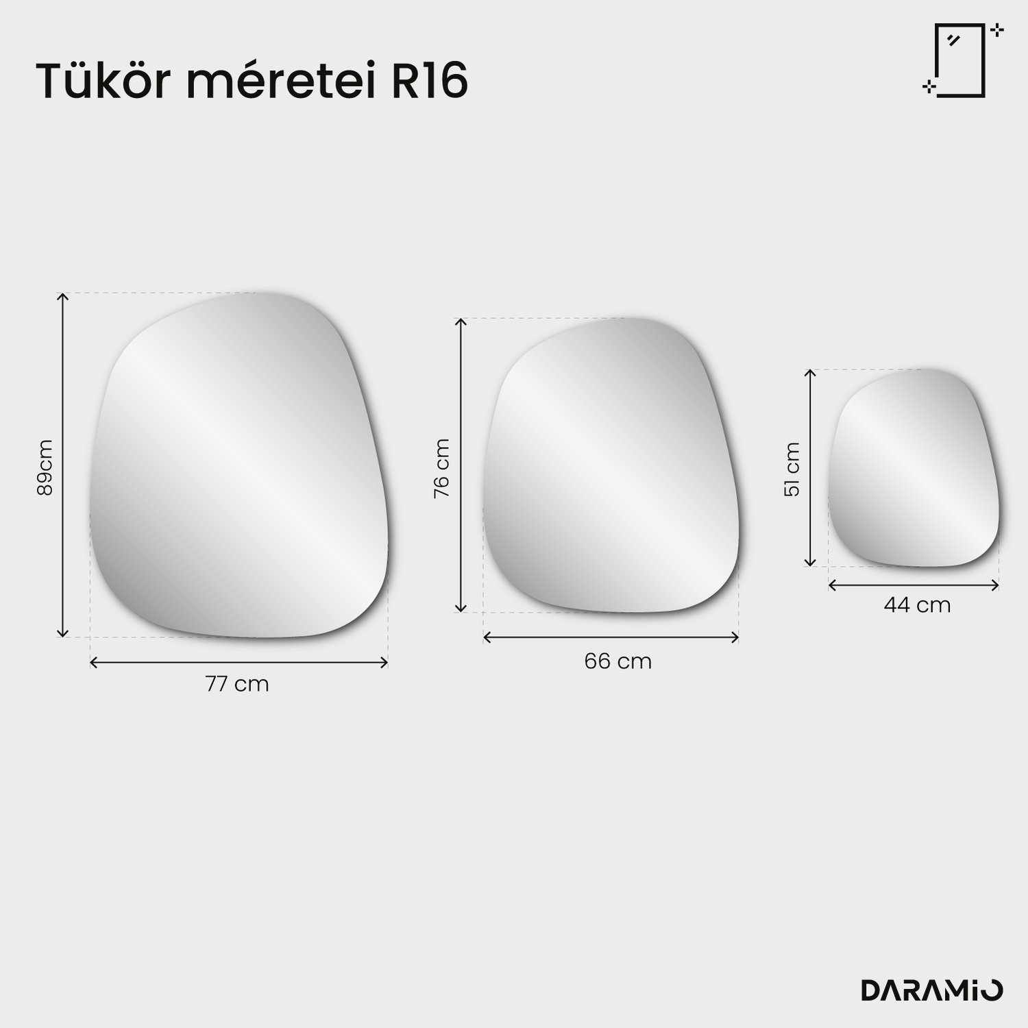 Tükör – Pure Collection R16 66x76 cm