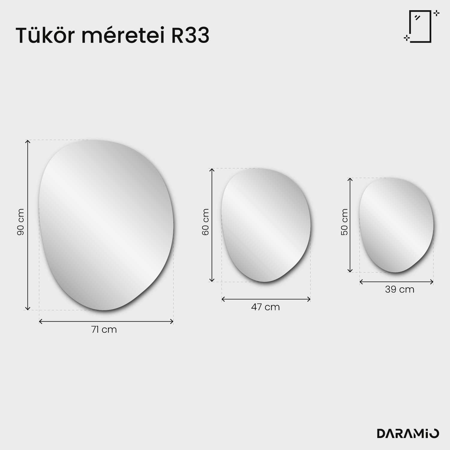 Tükör – Pure Collection R33 71x90 cm