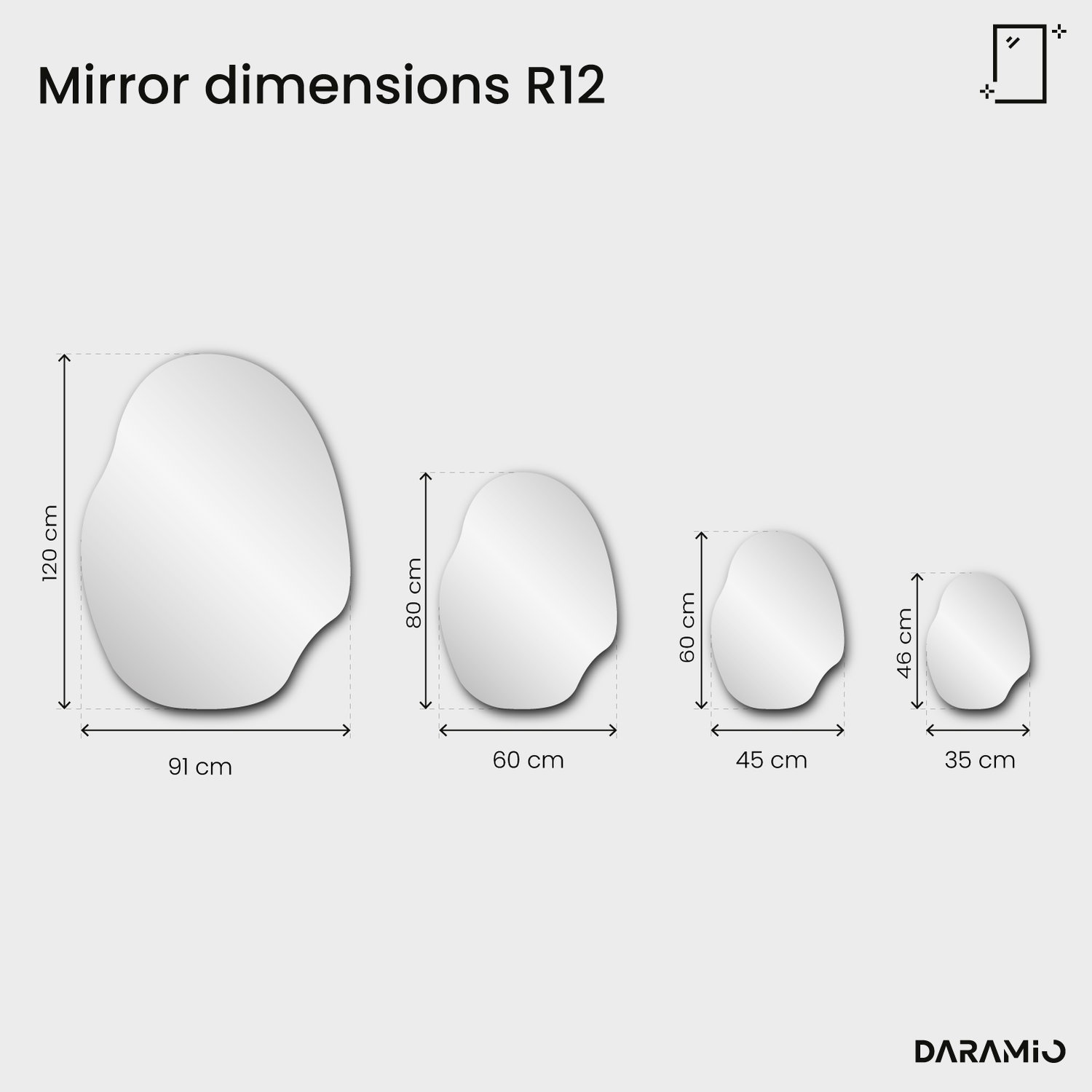 Mirror – Pure Collection R12 35x46 cm