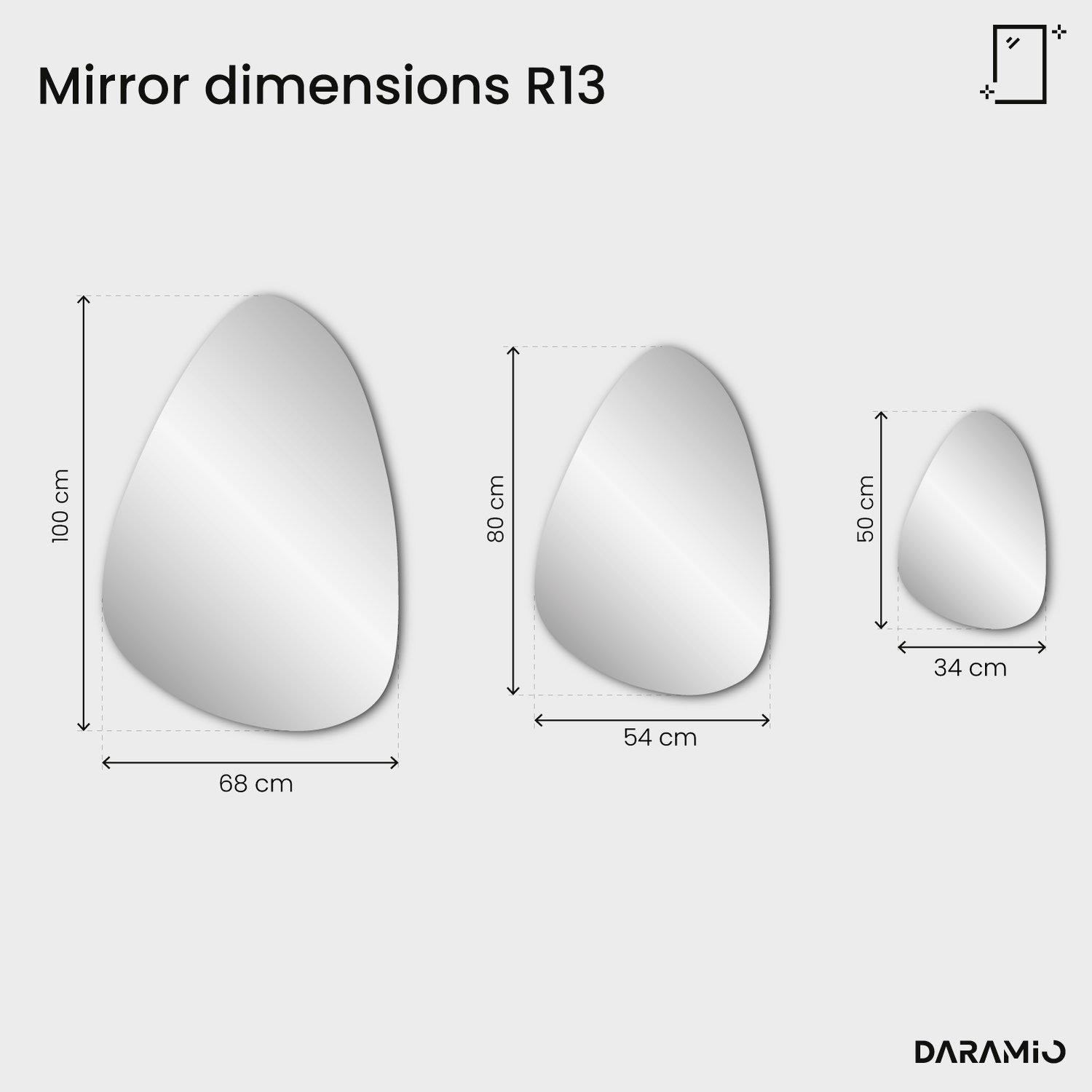 Mirror – Pure Collection R13 34x50 cm