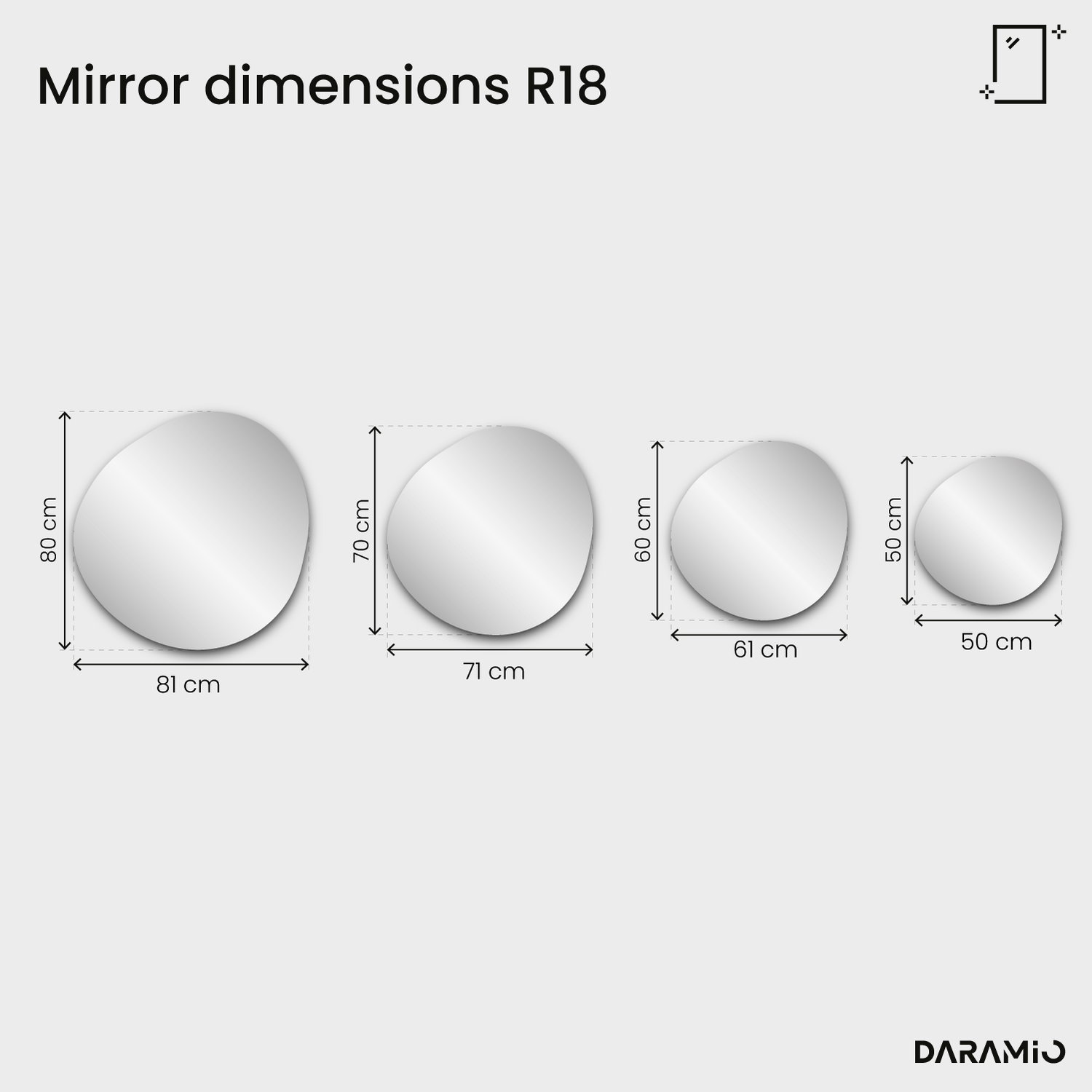 Mirror – Pure Collection R18 50x50 cm