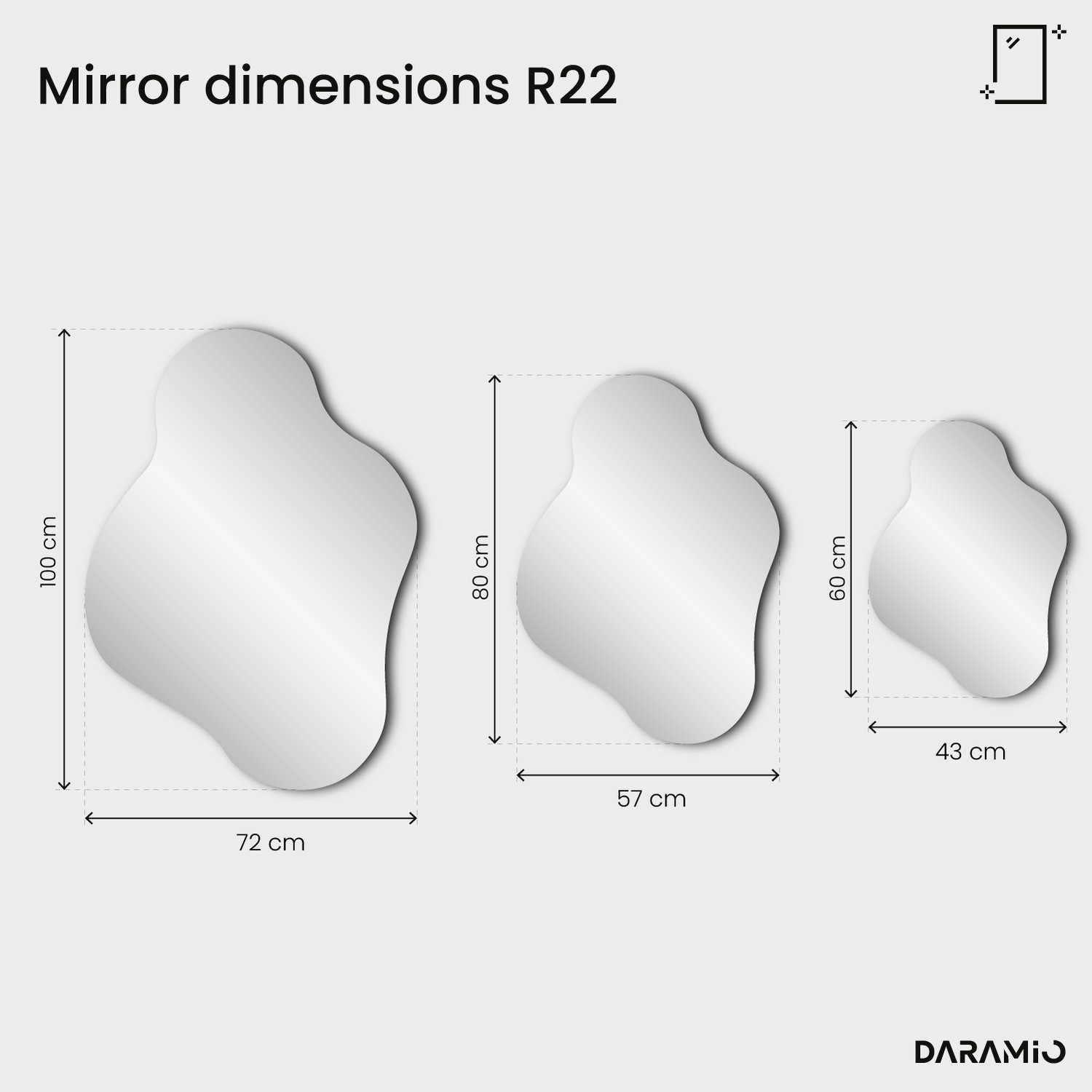 Mirror – Pure Collection R22 43x60 cm