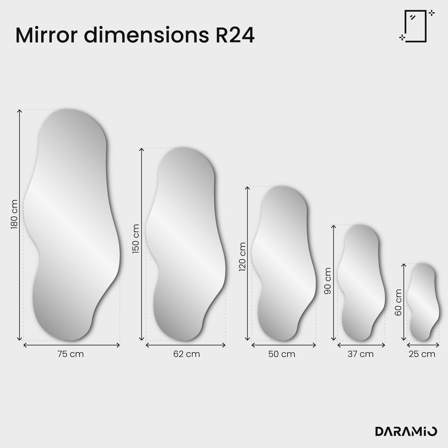 Mirror – Pure Collection R24 25x60 cm