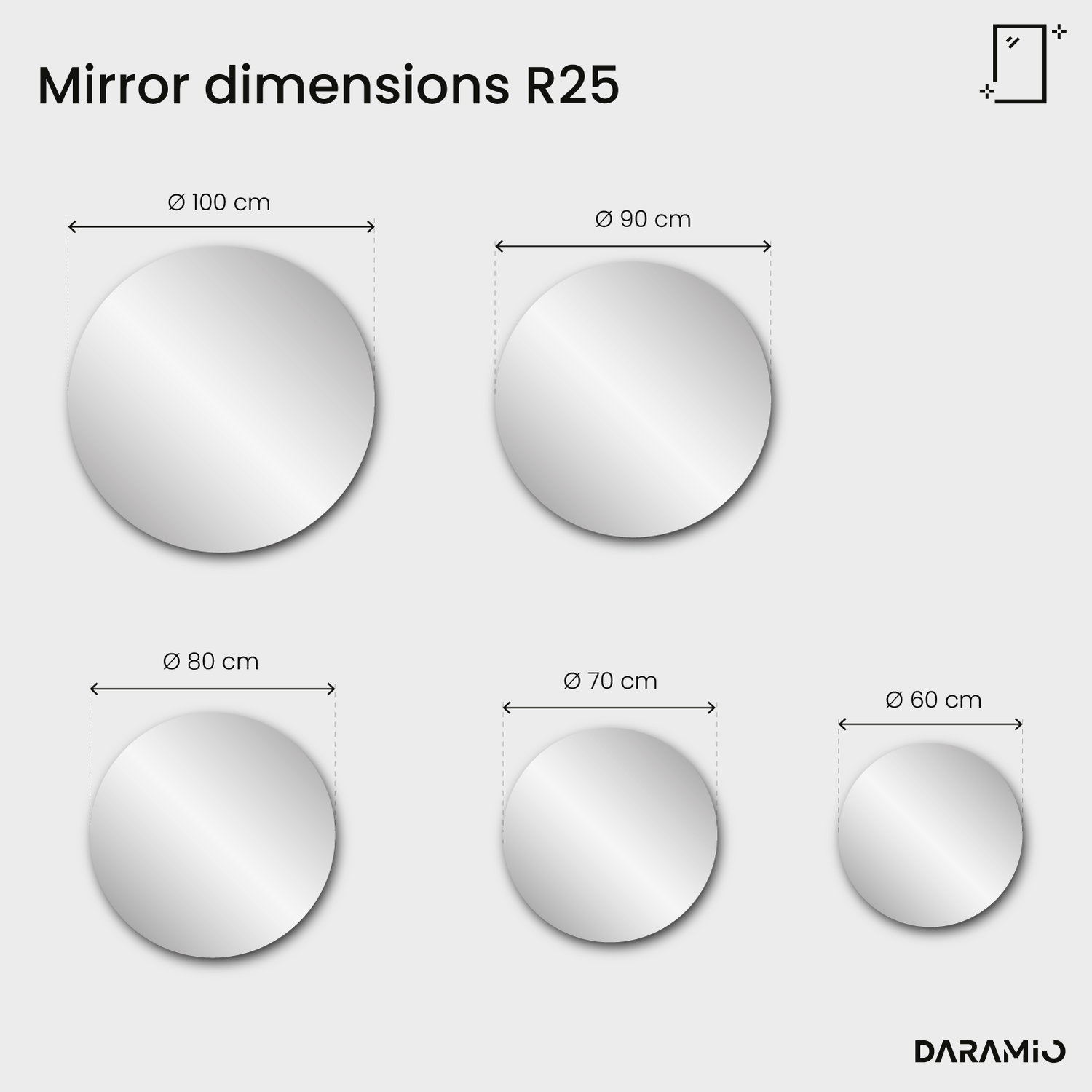 Mirror – Pure Collection R25 60x60 cm