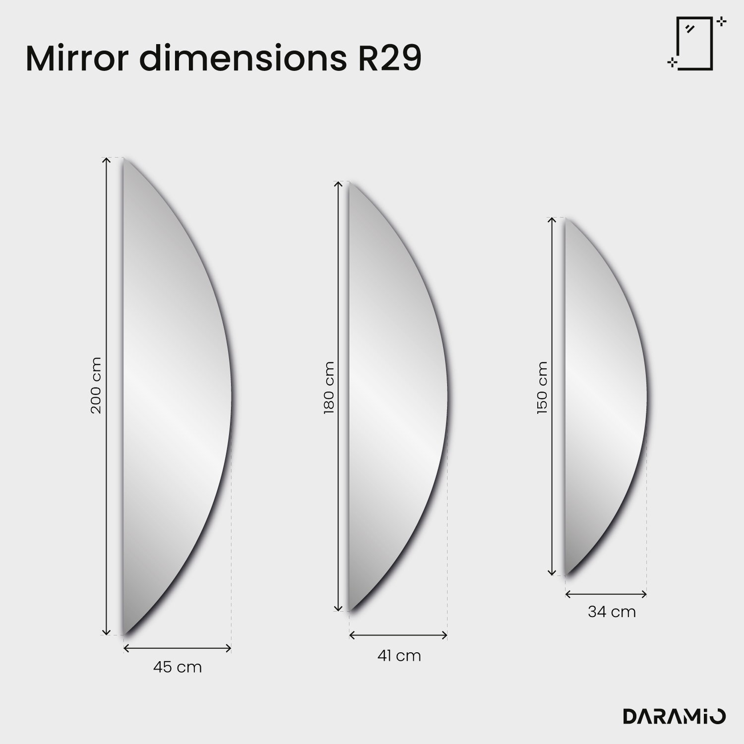 Mirror – Pure Collection R29 34x150 cm