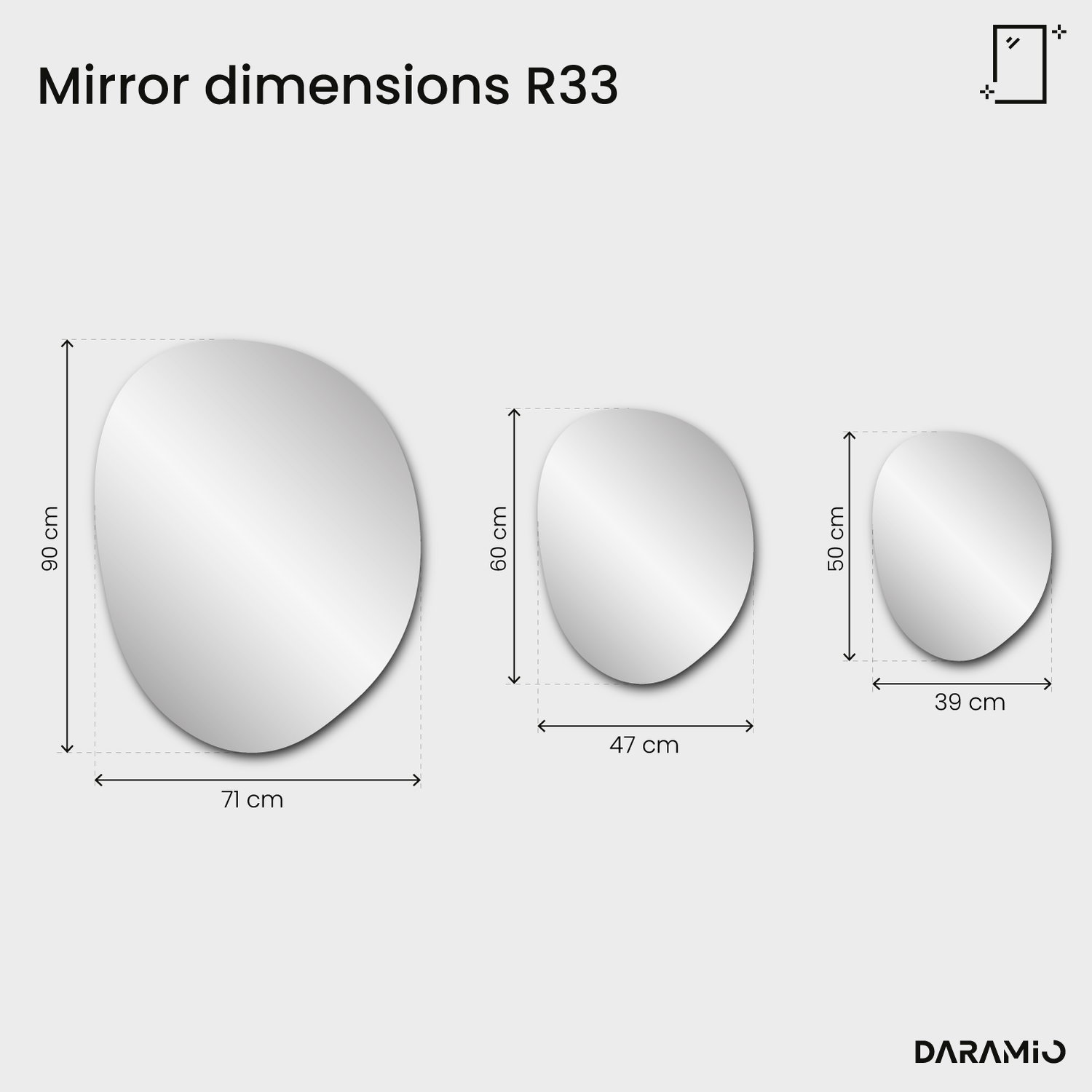 Mirror – Pure Collection R33 39x50 cm