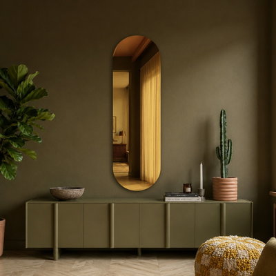 Specchio con finitura dorata – Pure Collection R58
