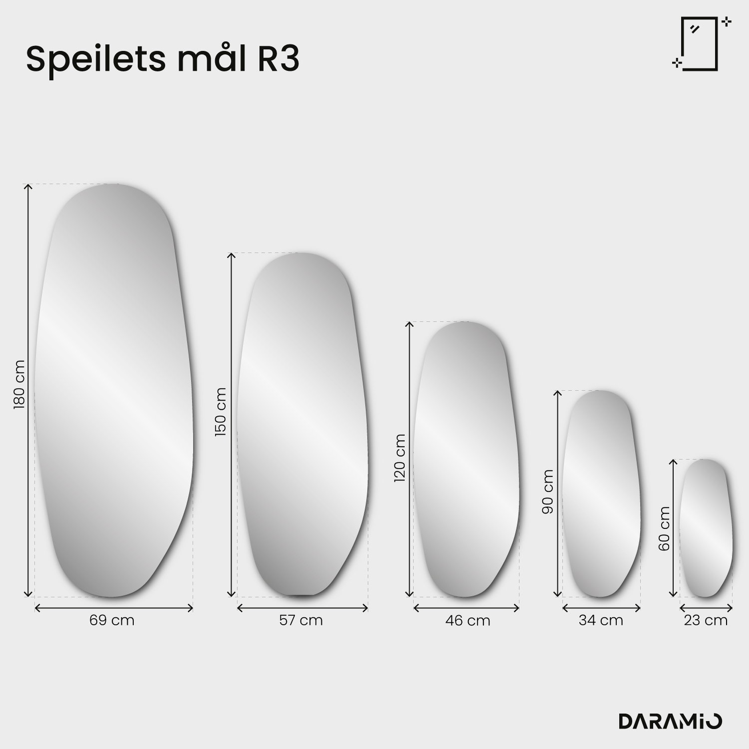 Speil – Pure Collection R3 23x60 cm