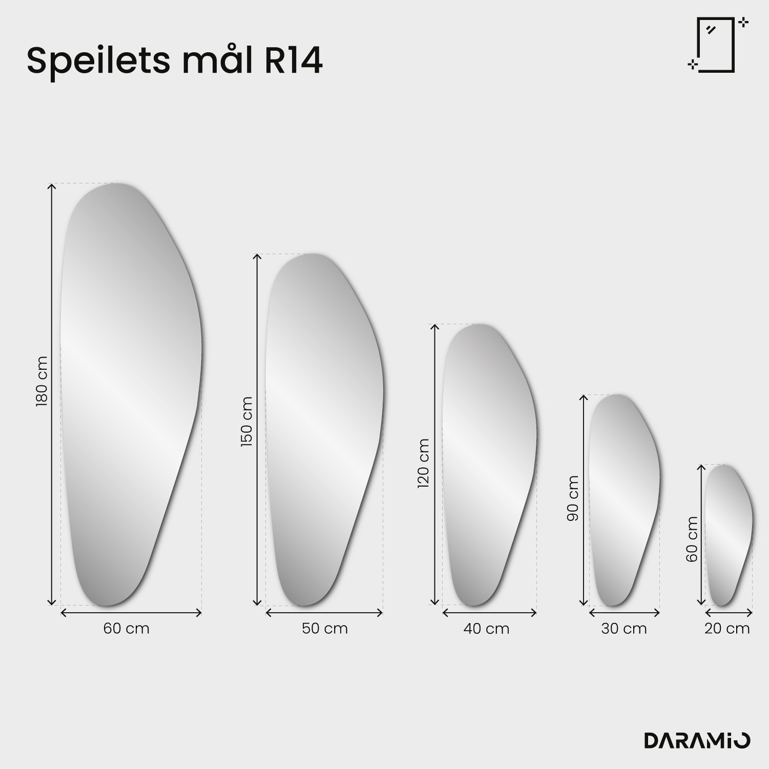 Speil – Pure Collection R14 20x60 cm