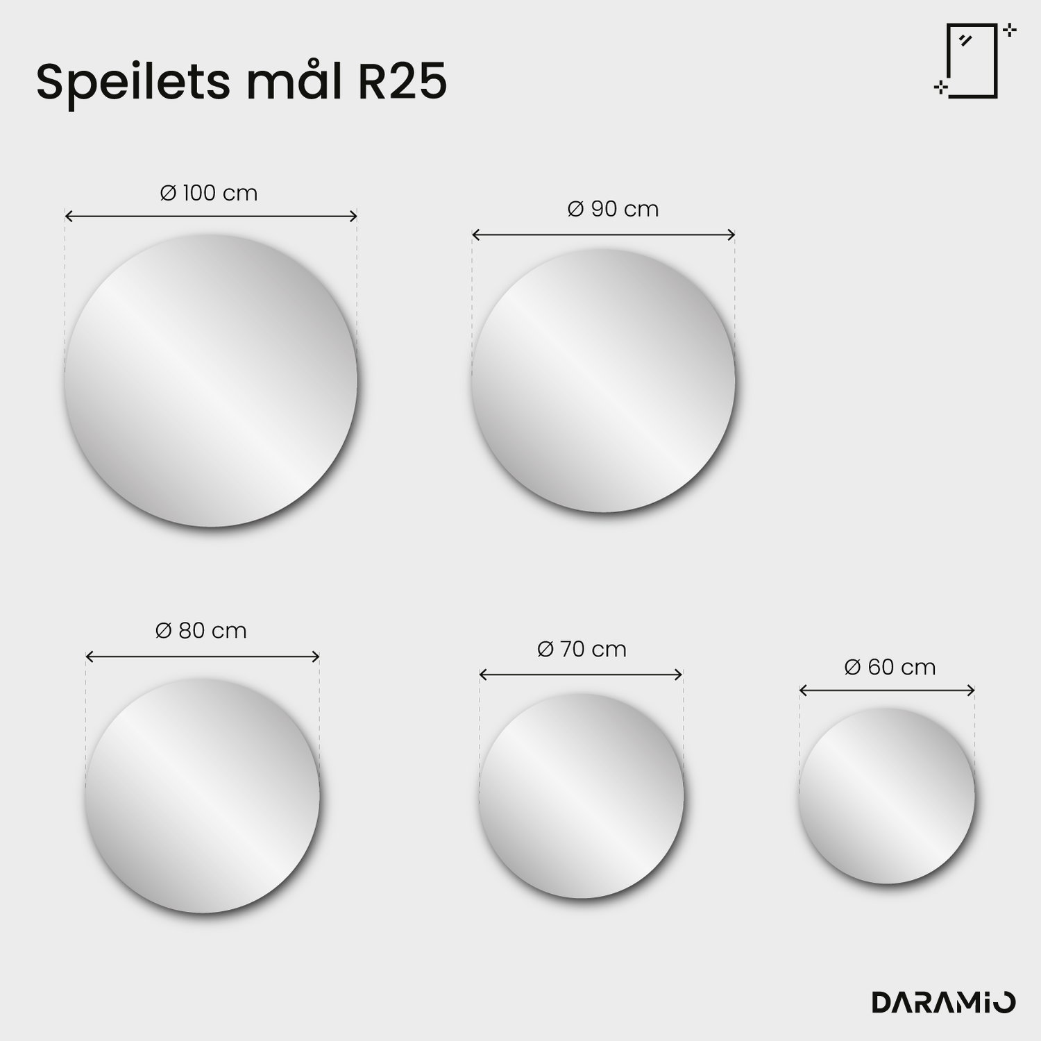 Speil – Pure Collection R25 60x60 cm