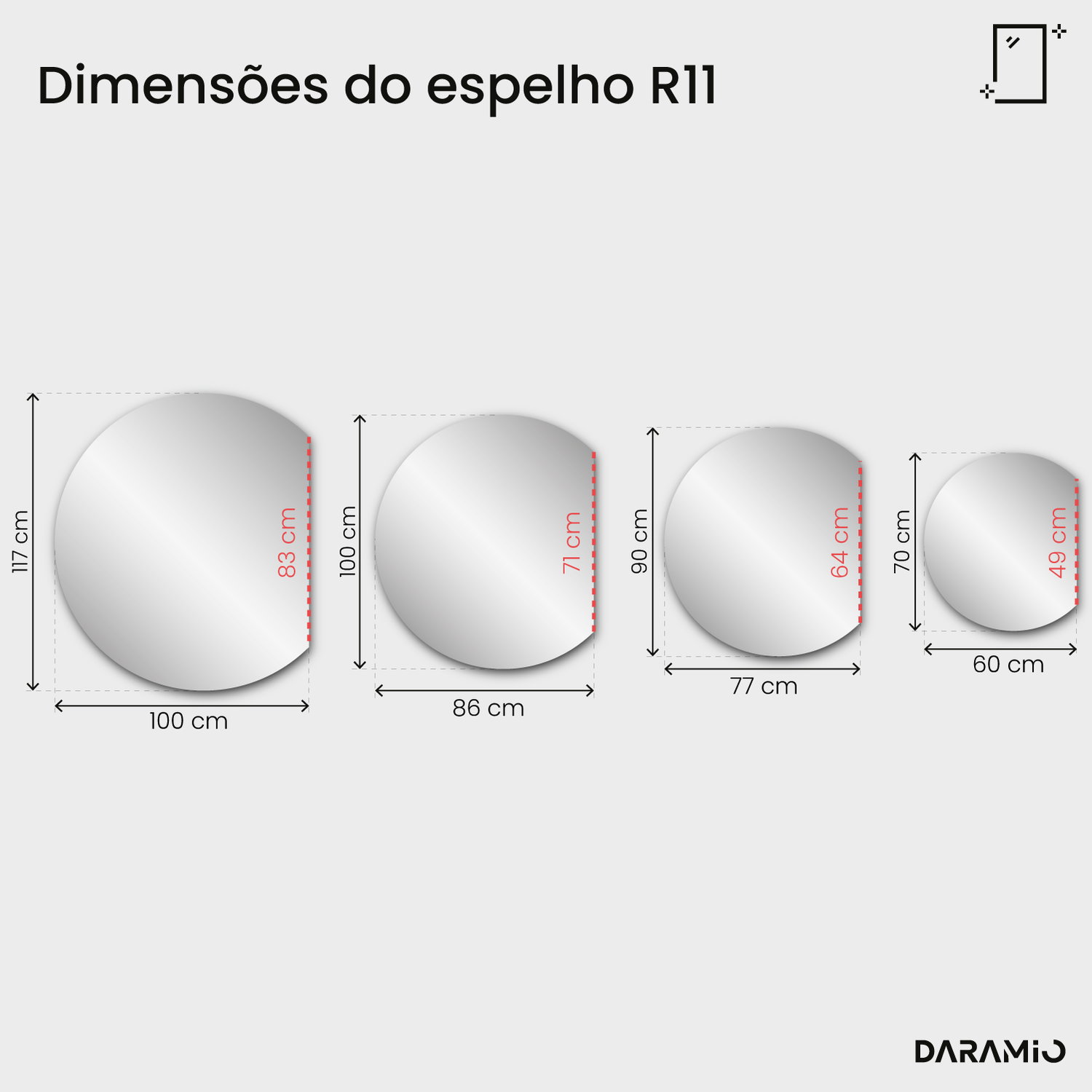 Espelho Pure R11 60x70 cm