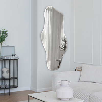 Asymmetrisk fasettslipad spegel – Pure Collection R19
